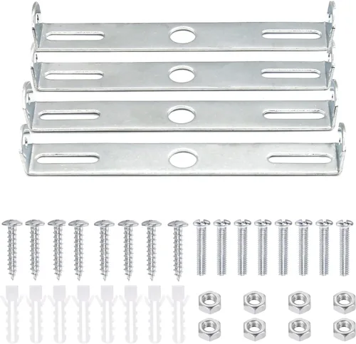 Vista 10 de 4 paquetes de soporte de montaje universal para luminarias cuadradas, soporte de montaje de placa de luz de techo de 3 pulgadas para pared, soporte