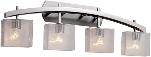 Vista 3 de Justice Design Group Lighting FSN-8594-55-SEED-MBLK Archway - Barra de baño, color negro mate