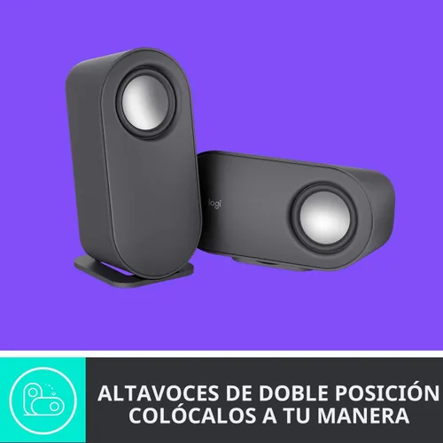 Vista 6 de Logitech Altavoces Bluetooth Z407 para computadora con subwoofer y control inalámbrico, sonido inmersivo, audio premium con múltiples entradas