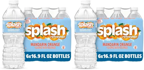 Vista 15 de SPLASH REFRESHER - Agua saborizada con sabor a uva Acai, 8 onzas líquidas, paquete de botellas de plástico de 12