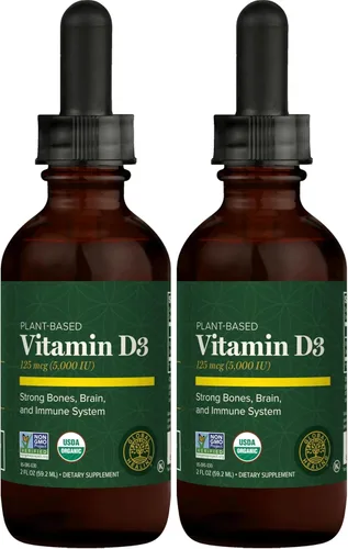 Vista 7 de Global Healing Center Suntrex - Vitamina líquida D3 5000 UI para hombres y mujeres, apta para veganos, sin OMG, apoya huesos, inmunidad