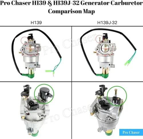 Vista 5 de Pro Chaser 16100-Z5L-F11 16100-ZF6-743 16100-ZH9-V01 16100-ZH9-V02 Carburador para Honda EB3800X EM3800SX EG4500CX EM4500CX EM4500CXS EM4500CXS