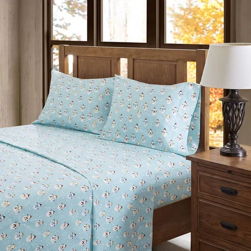 Vista 169 de Sleep Philosophy - True North - Juego de sábanas de franela, 100% de algodón, cómodo, bonito y muy suave, con bolsillo elástico que se adapta a