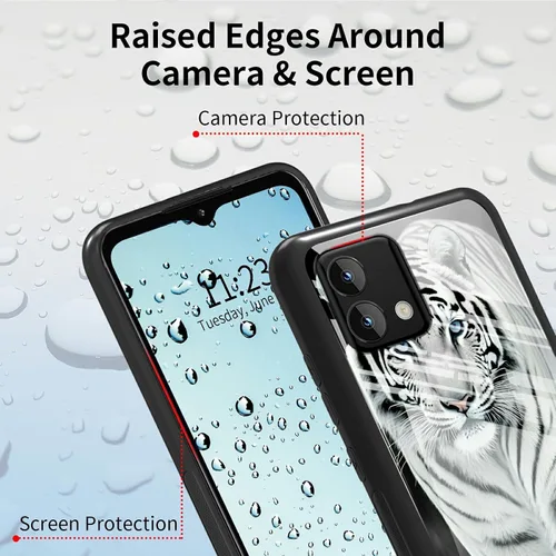 Vista 284 de Funda para Motorola Moto G Stylus 5G 2021 de vidrio templado, funda negra con diseño de mujer negra africana para mujeres y hombres, antiarañazos, a