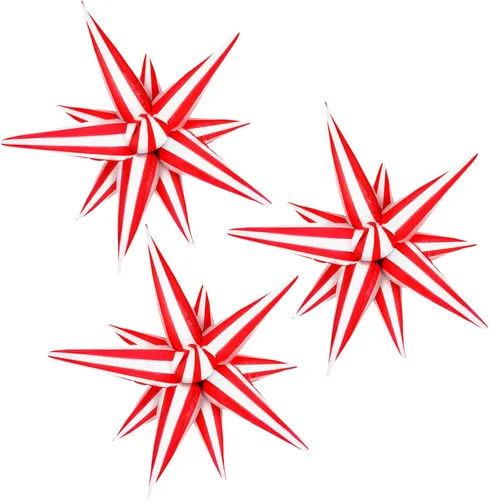Vista 18 de 3 globos de aluminio con forma de estrella de explosión 3D de 26 pulgadas, globos de aluminio negro con forma de cono de estrella para cumpleaños