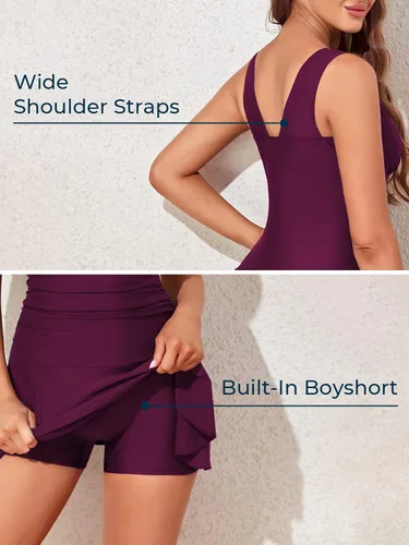 Vista 4 de MiYang Traje de baño de una pieza para mujer, talla grande, estampado de flores, para dar forma al cuerpo