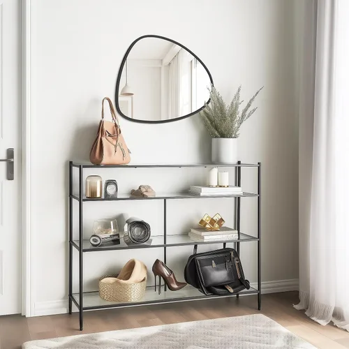Vista 4 de WallBeyond Espejo asimétrico, espejo de pared irregular, espejos de pared decorativos para dormitorio, sala de estar, entrada, pasillo, espejo