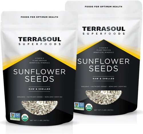 Vista 6 de Semillas de girasol con cáscara deTerrasoul Superfoods (orgánico).