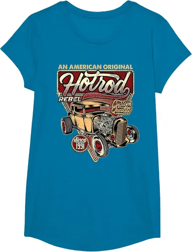 Vista 83 de Camiseta vintage Hot Rod Speed and Power para hombre Asphalt Grey