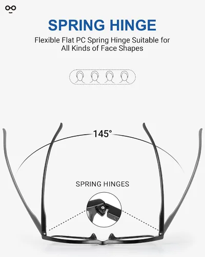 Vista 4 de JOLISU 5-Pack Ultra-Light Slim Frames Reading Glasses for Women - Readers for Women, Spring Hinges and Blue Light Protection