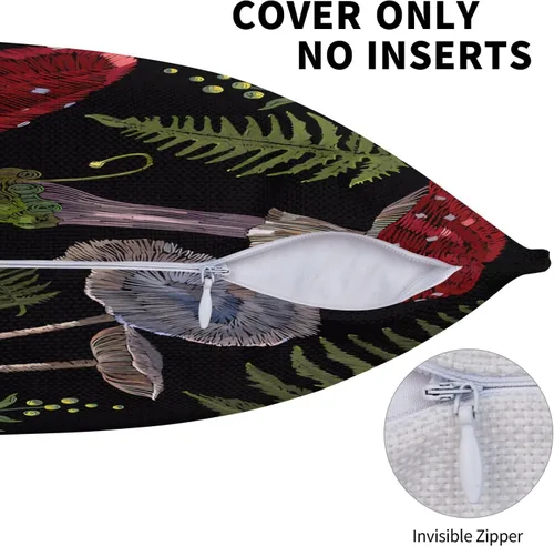 Vista 5 de Fundas de almohada de sol y luna de 18 x 18 pulgadas, suaves, bohemias, exóticas, color negro y blanco, fundas de almohada para sofá, silla Color: 14