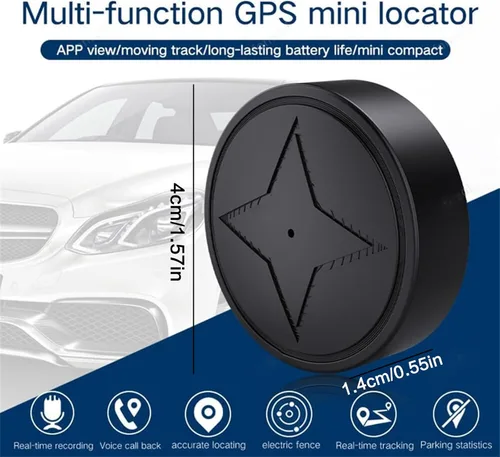 Vista 4 de Rastreador GPS fuerte magnético para vehículos de automóvil, seguimiento antipérdida, 2023 nuevo localizador GPS multifunción, monitoreo, grabación