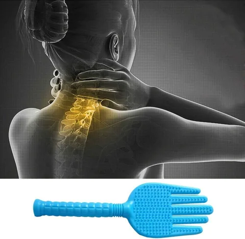 Vista 7 de AnHua 1 unids Clapper Meridian Shoot Health Beat Tapping Back Silicona Knock Body Hammer Fitness Masaje Stick Pat masajeador herramienta de cuidado