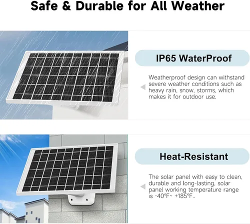 Vista 3 de Paquete de 4 cargadores de panel solar USB tipo C de 7 W compatibles con Ring Outdoor Cam Plus, Stick Up Cam Pro, Spotlight Cam Plus, Spotlight Cam