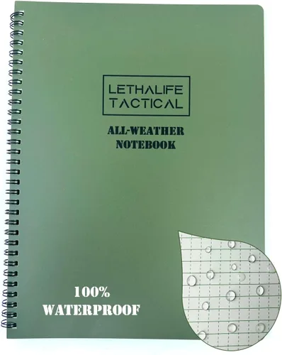 Vista 9 de Bloc de notas para todo tipo de clima de 8.5 x 11 pulgadas (negro)
