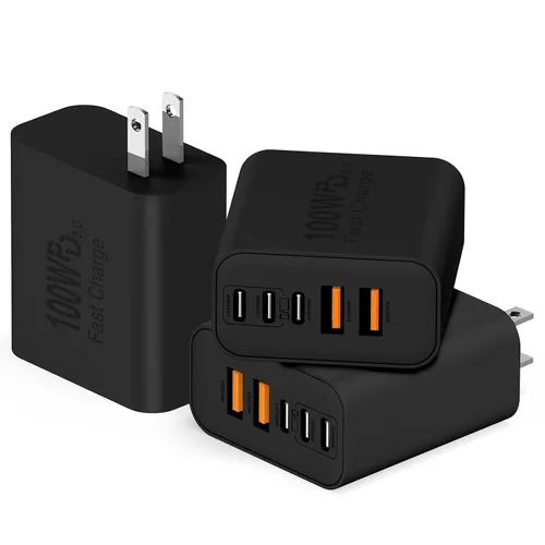 Vista 9 de QZIIW Bloque de cargador rápido de pared USB C, bloque de carga rápida tipo Azul