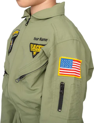 Vista 2 de Air Force Pilot - Conjunto de traje de Halloween para niños