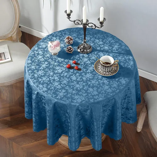 Vista 11 de Jeloris Mantel de Vinilo Impermeable, Mantel Redondo de Plástico Resistente, Cubierta de Mesa de Vinilo Limpiable a Prueba de Derrames y Aceite