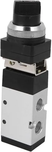 Vista 7 de Msv86522-Tb Válvula de interruptor de válvula de botón mecánico de 5 vías de 2 posiciones para sistema neumático Válvula de botón mecánica de 5 vías