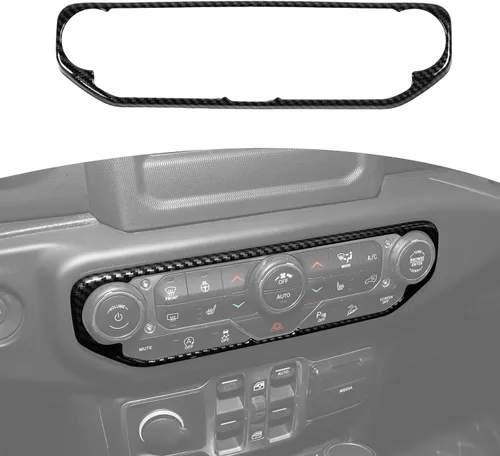 Vista 13 de RT-TCZ para Wrangler JL Cubierta de interruptor de aire acondicionado centro del tablero Trim Marco Azul bebé para Jeep Wrangler JL JLU Gladiator JT