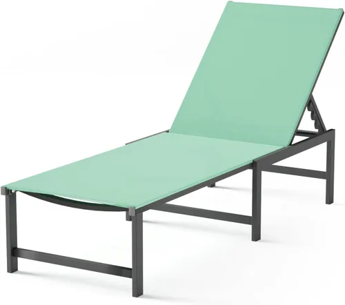 Vista 12 de Tumbona de aluminio para patio al aire libre, gris