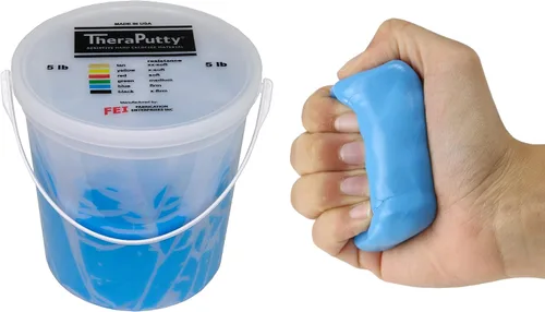 Vista 10 de CanDo 10-0920 TheraPutty - Masilla de ejercicio de mano estándar, Mediana, 1oz