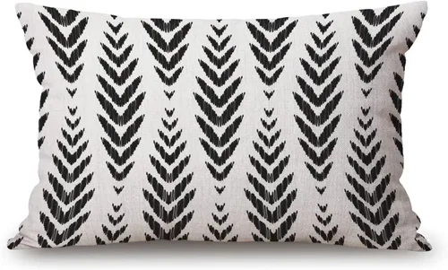 Vista 19 de Solekla Jcp152 - Funda de cojín decorativa de lino y algodón con diseño de pinos en acuarela para sofá, cama, 12 x 20 pulgadas