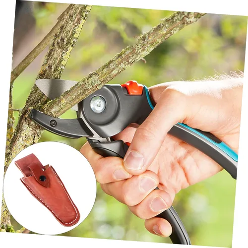 Vista 4 de DOITOOL Bolsa de podadora de jardín, herramienta de peluquería para el cabello, tijeras de tijera, protector de vaina de poda, cinturón