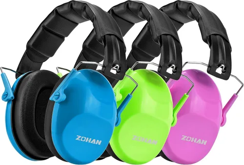 Vista 12 de ZOHAN 032 - Auriculares con cancelación de ruido para niños, 25 dB, NRR, orejeras de protección de oídos para niños, para escuela, Monster Jam
