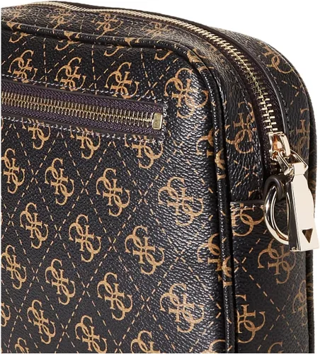 Vista 4 de GUESS Bolsa para cámara Meridian, marrón (Brown Logo)