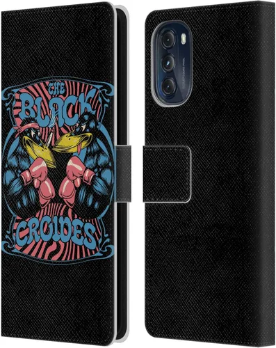 Vista 8 de Head Case Designs Officially Licensed The Black Crowes Artwork Graphics Leather Book Wallet Case Cover Compatible with Motorola Moto G (2022)