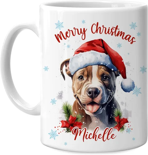 Vista 23 de Hyturtle Regalos personalizados para amantes de los osos – Taza de café de cerámica con nombre personalizado de oso con sombrero de Papá Noel