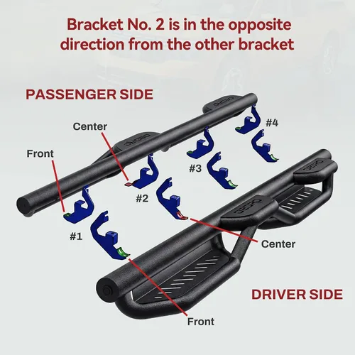 Vista 11 de OEDRO Estribos compatibles con Chevy Silverado/GMC Sierra 1500 19-26