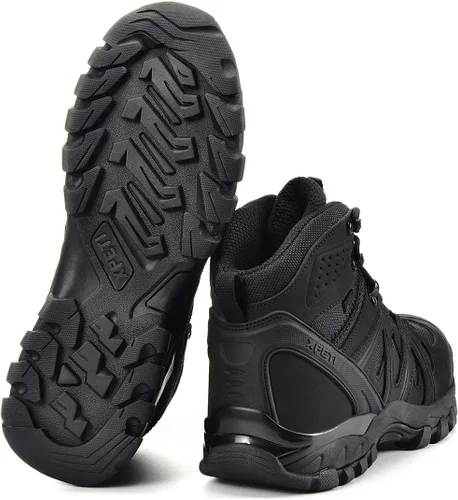 Vista 8 de XPETI -FORCE Botas tácticas medias, botas militares ligeras Negro