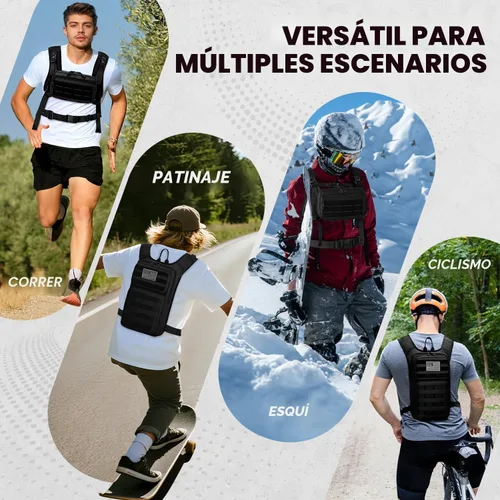 Vista 6 de Koculemi Mochila táctica de hidratación con bolsa de agua de 2L y bolsa táctica pequeña delantera, mochila de agua para exteriores para hombres