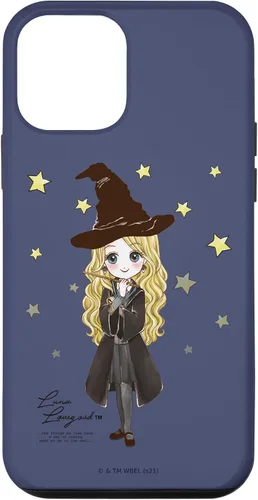 Vista 16 de Funda para iPhone 16 Harry Potter Luna Lovegood con cita y estrellas
