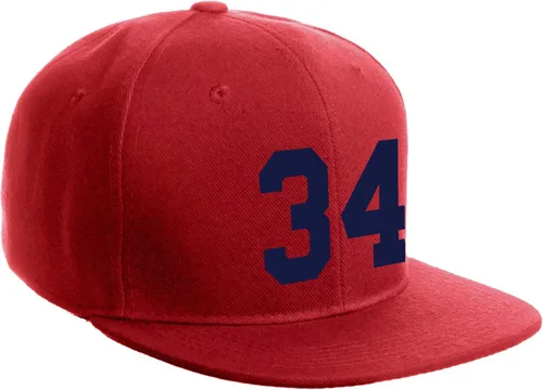 Vista 154 de Número de equipo modificado para requisitos particulares del jugador del color del sombrero del Snapback de la visera plana clásica de la visera