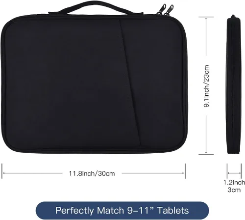 Vista 2 de Funda para tablet de 9 a 11 pulgadas para iPad Pro M5 M4/Air M2 M3 M4 2024-2026/Air 10.9 pulgadas, Samsung Galaxy Tab S11 S9 S8 11"/A8/A9+/Galaxy