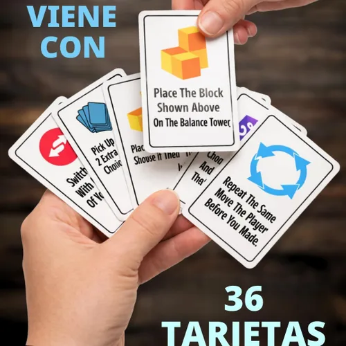 Vista 6 de Juego de torre de ataque apilable para niños y adultos, juego