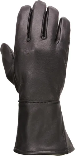 Vista 6 de Milwaukee Leather, guantes térmicos de piel de ciervo, para hombre, negro G317