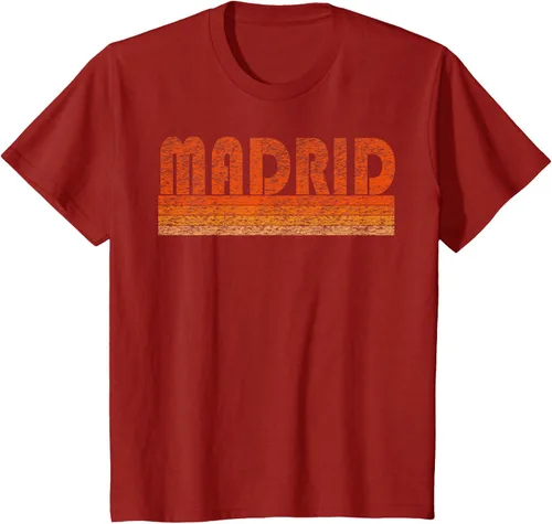 Vista 46 de clásico Retro Madrid playera, hombre 3XL, Asphalt Negro