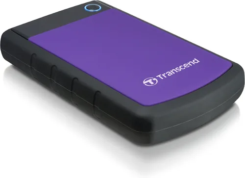 Vista 8 de Transcend 1TB StoreJet 25H3 HDD portátil resistente, respaldo de un solo Púrpura