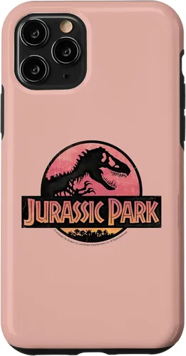 Vista 27 de Funda con logotipo degradado rosa para iPhone 16 Jurassic Park