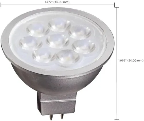 Vista 8 de Satco Lighting - Bombillas LED MR16 de bajo voltaje regulables de 6.5 W, blanco suave de 3000 K, ángulo de haz de 40 grados, base GU5.3, 12 voltios