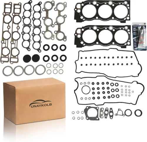 Vista 29 de MLS - Juego de juntas de cabeza con 10 tornillos de cabeza con sello de silicona compatible con Honda Civic LX DX 2001-2005
