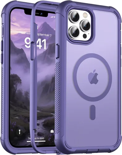 Vista 144 de jaroco - Funda magnética compatible con MagSafe para iPhone 11 de 6.1 pulgadas; protección de grado militar contra caídas, de doble capa