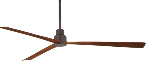 Vista 7 de Minka-Aire F786-BNW Ventilador de techo simple de 44 pulgadas para exteriores de 3 aspas con motor de CC en acabado húmedo de níquel cepillado