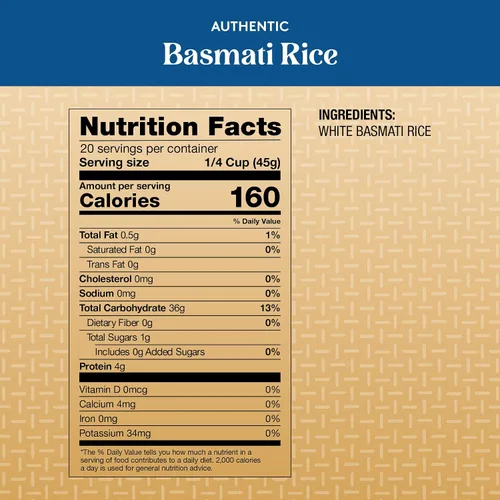 Vista 2 de Royal Auténtico arroz basmati blanco de grano largo - (paquete de 2) 2