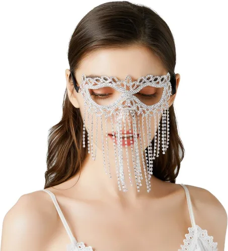 Vista 4 de Bellady Juego de 2 máscaras para mujer, bonitas máscaras para fiesta, noche, baile de graduación
