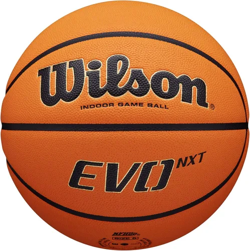 Vista 2 de Wilson NCAA Evo NXT Balones de Baloncesto Oficiales para Juegos en Interiores - Tamaños 6 y 7